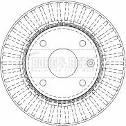 Borg & Beck BBD4511 - Тормозной диск autospares.lv