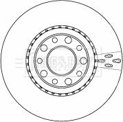 Borg & Beck BBD4513 - Тормозной диск autospares.lv