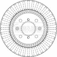 Borg & Beck BBD4512 - Тормозной диск autospares.lv