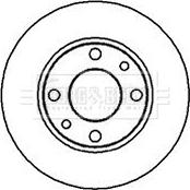 Borg & Beck BBD4585 - Тормозной диск autospares.lv