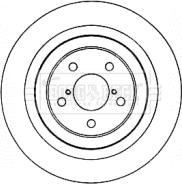 Borg & Beck BBD4581 - Тормозной диск autospares.lv