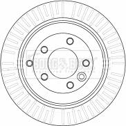 Borg & Beck BBD4532 - Тормозной диск autospares.lv