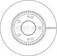 Borg & Beck BBD4524 - Тормозной диск autospares.lv