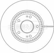 Borg & Beck BBD4523 - Тормозной диск autospares.lv