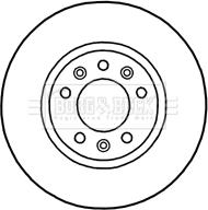 Borg & Beck BBD4697 - Тормозной диск autospares.lv