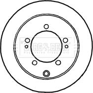 Borg & Beck BBD4644 - Тормозной диск autospares.lv