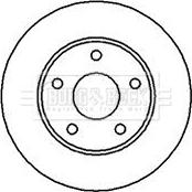 Borg & Beck BBD4646 - Тормозной диск autospares.lv