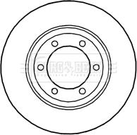 Borg & Beck BBD4642 - Тормозной диск autospares.lv