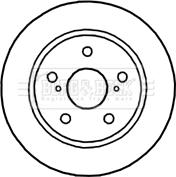 Borg & Beck BBD4664 - Тормозной диск autospares.lv