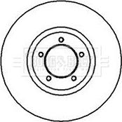 Borg & Beck BBD4665 - Тормозной диск autospares.lv