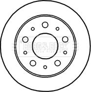 Borg & Beck BBD4668 - Тормозной диск autospares.lv