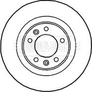 Borg & Beck BBD4667 - Тормозной диск autospares.lv