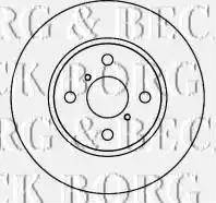 Borg & Beck BBD4604 - Тормозной диск autospares.lv
