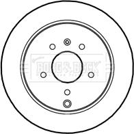 Borg & Beck BBD4611 - Тормозной диск autospares.lv