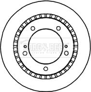 Borg & Beck BBD4688 - Тормозной диск autospares.lv