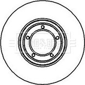 Borg & Beck BBD4623 - Тормозной диск autospares.lv