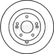 Borg & Beck BBD4672 - Тормозной диск autospares.lv