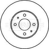 Borg & Beck BBD4097 - Тормозной диск autospares.lv