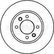 Borg & Beck BBD4049 - Тормозной диск autospares.lv