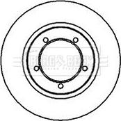 Borg & Beck BBD4045 - Тормозной диск autospares.lv