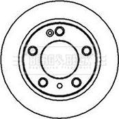 Borg & Beck BBD4043 - Тормозной диск autospares.lv