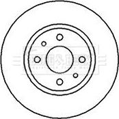 Borg & Beck BBD4054 - Тормозной диск autospares.lv