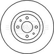 Borg & Beck BBD4056 - Тормозной диск autospares.lv