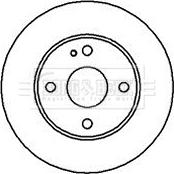 Borg & Beck BBD4051 - Тормозной диск autospares.lv