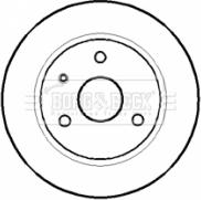 Borg & Beck BBD4058 - Тормозной диск autospares.lv