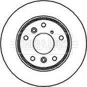 Borg & Beck BBD4057 - Тормозной диск autospares.lv