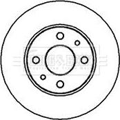 Borg & Beck BBD4001 - Тормозной диск autospares.lv