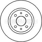 Borg & Beck BBD4002 - Тормозной диск autospares.lv