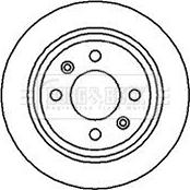 Borg & Beck BBD4015 - Тормозной диск autospares.lv