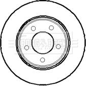 Borg & Beck BBD4017 - Тормозной диск autospares.lv