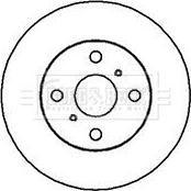 Borg & Beck BBD4036 - Тормозной диск autospares.lv