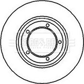 Borg & Beck BBD4032 - Тормозной диск autospares.lv