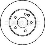 Borg & Beck BBD5000 - Тормозной диск autospares.lv