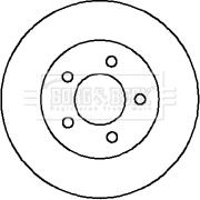 Borg & Beck BBD4121 - Тормозной диск autospares.lv