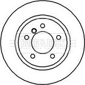 Borg & Beck BBD4127 - Тормозной диск autospares.lv