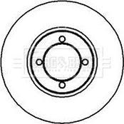 Borg & Beck BBD4860 - Тормозной диск autospares.lv