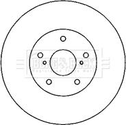 Borg & Beck BBD4805 - Тормозной диск autospares.lv