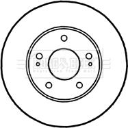 Borg & Beck BBD4808 - Тормозной диск autospares.lv