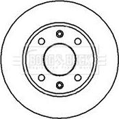 Borg & Beck BBD4834 - Тормозной диск autospares.lv