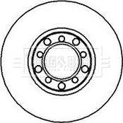 Borg & Beck BBD4828 - Тормозной диск autospares.lv