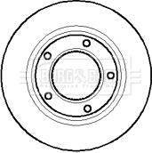 Borg & Beck BBD4876 - Тормозной диск autospares.lv