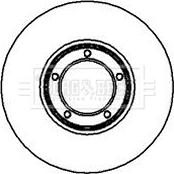 Borg & Beck BBD4870 - Тормозной диск autospares.lv