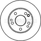 Borg & Beck BBD4871 - Тормозной диск autospares.lv