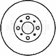 Borg & Beck BBD4349 - Тормозной диск autospares.lv