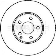 Borg & Beck BBD4344 - Тормозной диск autospares.lv