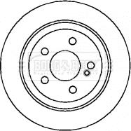 Borg & Beck BBD4354 - Тормозной диск autospares.lv